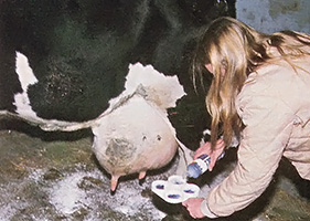 To perform the mastitis test, collect a stream of milk from each teat into a separate cup of the collector device.